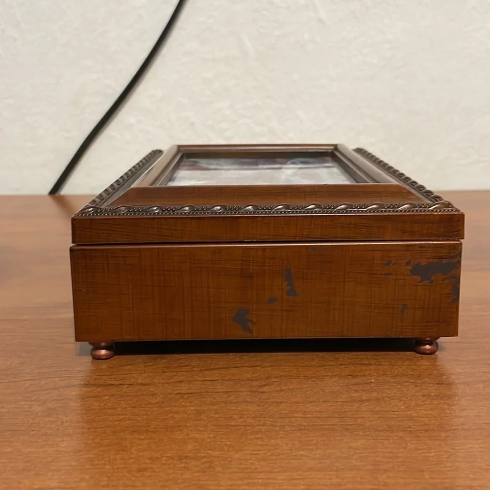 Vintage Sankyo Decorative Wooden Jewelry/Trinket Music Box